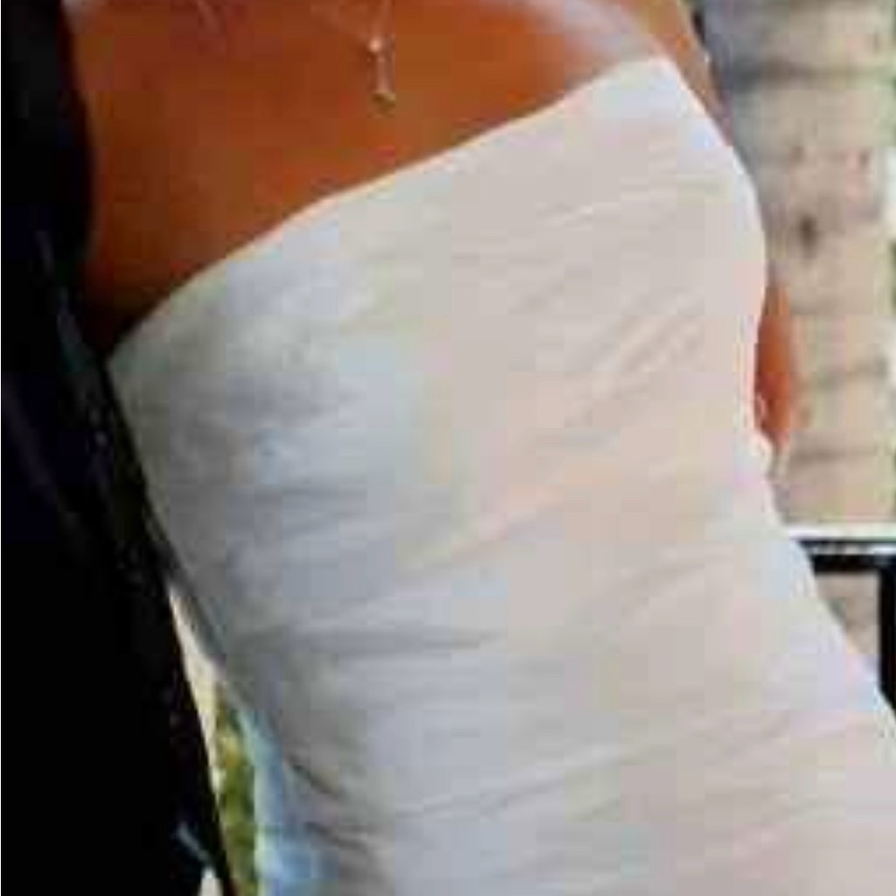 Tiered wedding dress with bustle size 6-8